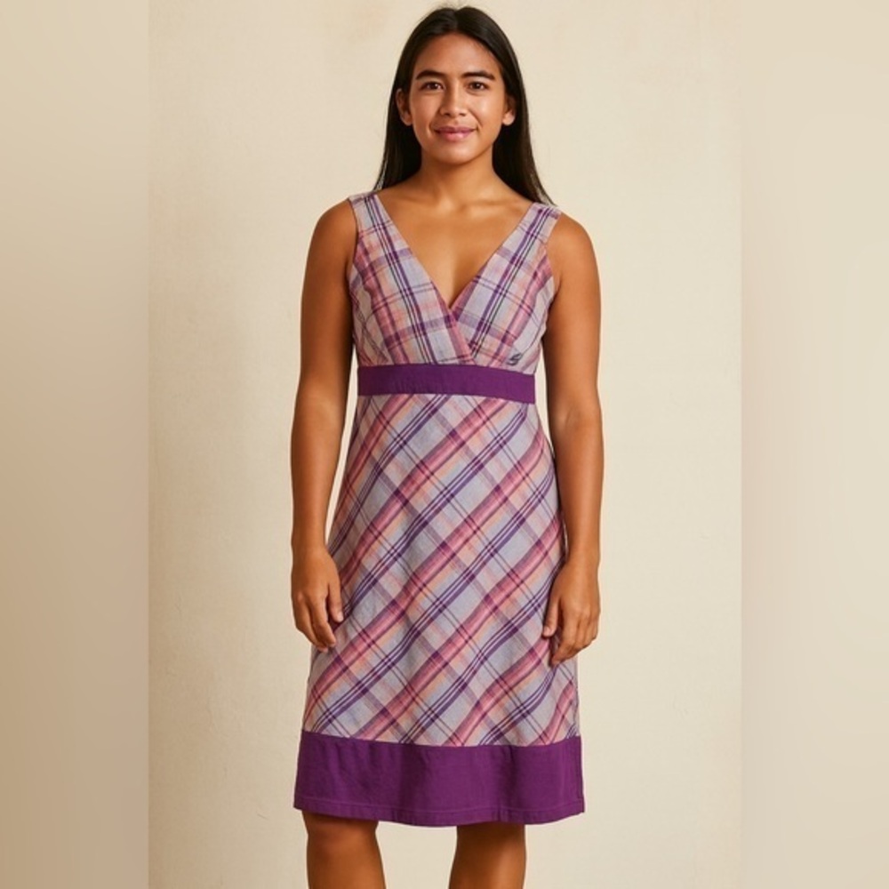 Patagonia plaid netty dress